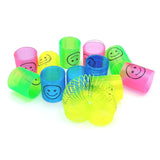 Multicolor Magic Smiley Spring, Spring Toys, Slinky, Slinky Spring Toy, Toy for Kids for Birthdays, Compact and Portable Easy to Carry (12 Pcs Set)