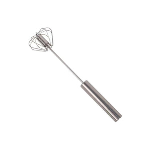 Small Stainless Steel Egg Whisk, Hand Push Rotary Whisk Blender (1 Pc / 27 Cm)