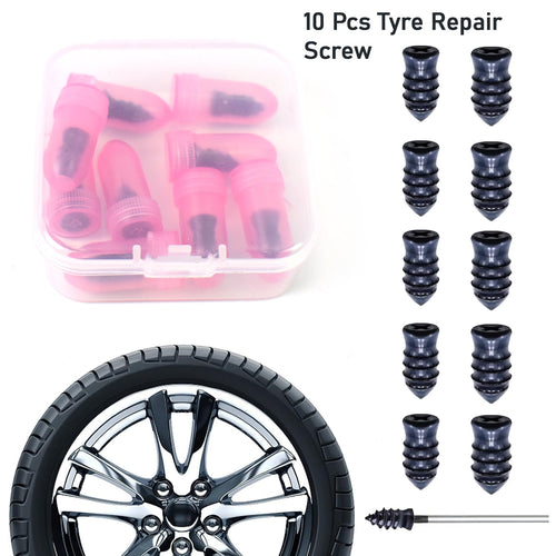 Tire Repair Rubber Nail Car Tire Repair Nails Tire Repair Pink (10 Pcs Set)