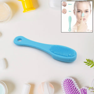 Silicone Makeup Cleaning Tool Finger Wash Face Scrubber Facial Cleansing Brush (1 Pc  Mix Color)