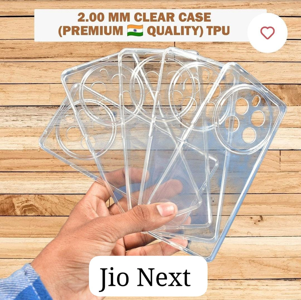 Clear Tpu Soft Case For Jio