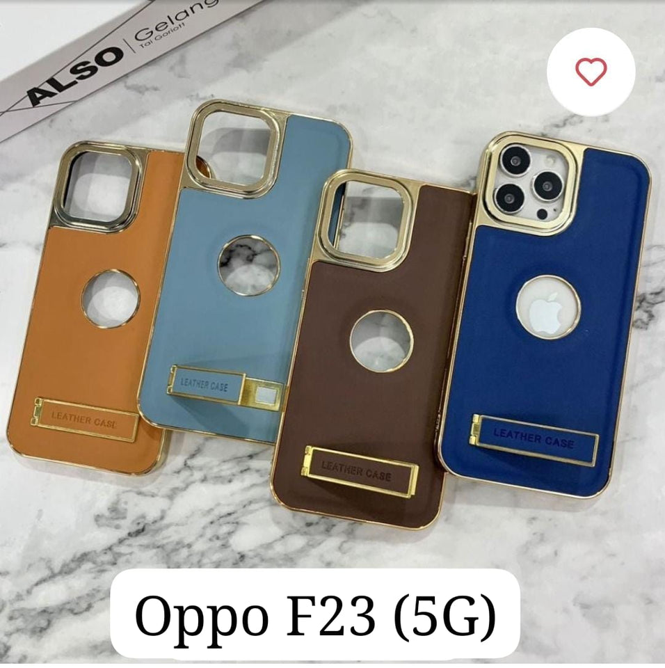 Leather With Stand Hard Case For Oppo