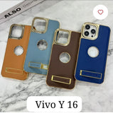 Leather With Stand Hard Case For Vivo