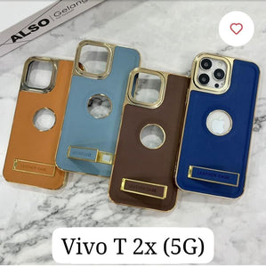 Leather With Stand Hard Case For Vivo