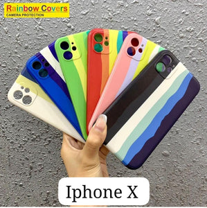 Rainbow Soft Print Case For Iphone