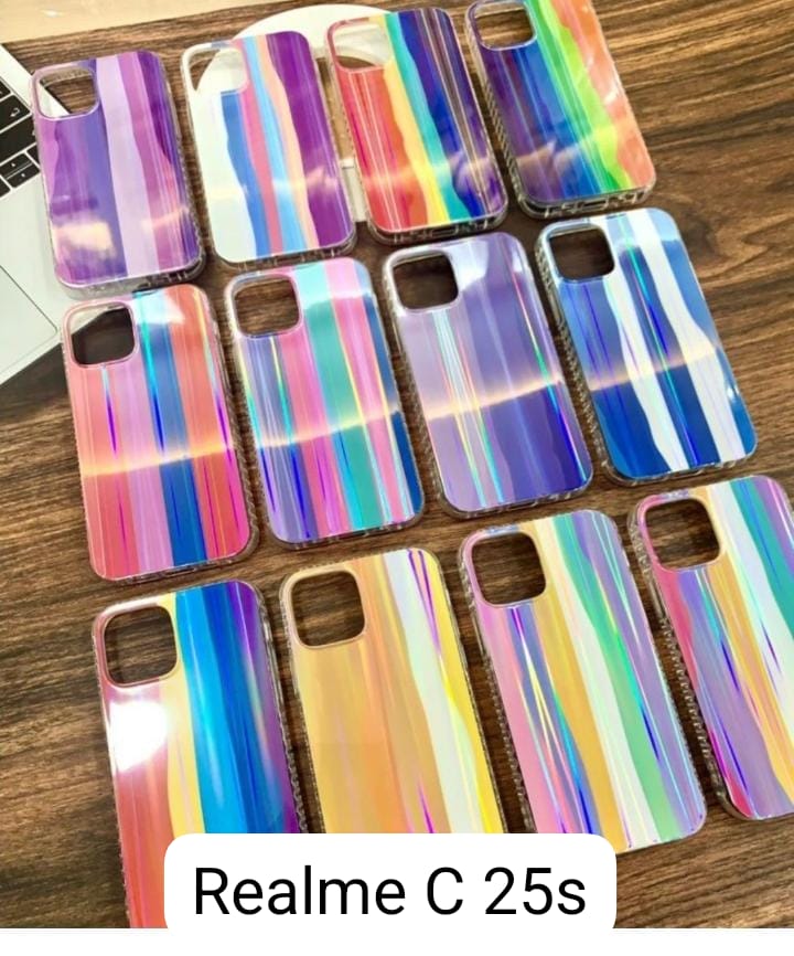 Rainbow Shiny Hard Case For Realme