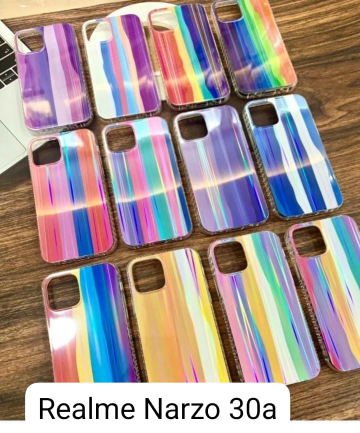 Rainbow Shiny Hard Case For Realme