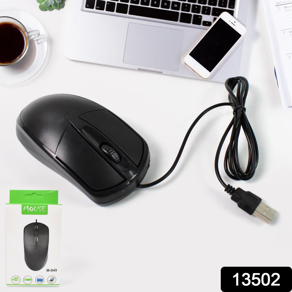 Computer / Laptop Wired Optical Mouse, M- 045 (1 Pc)