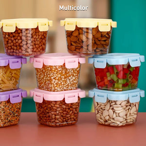 Plastic Food Storage Containers with Lid (4 Pcs Set / 500 ML)