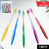 Premium Plastic Toothbrush (1 Pc / Mix Color)