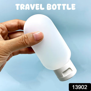 Small Plastic Travel Bottle Set, Travel Shampoo and Conditioner Bottles (1 Pc / 60 ML Approx / Mix Color)