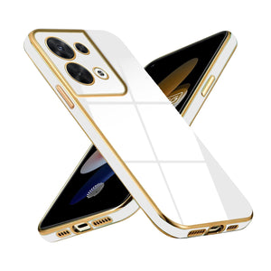 6D Golden Chrome Case For Oppo