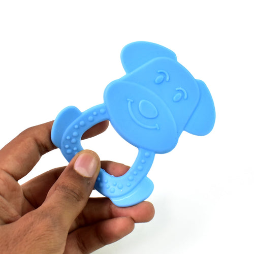 Silicone Baby Teether Pack of 1 (Mix Design & Color)