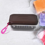 Bathroom & Travel Plastic Soap Box with Lid (1 Pc)