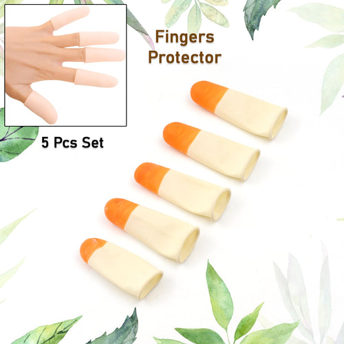 Finger Caps, Silicone Finger Protectors Sleeves (Finger Cots / 5 Pcs Set)