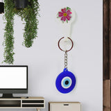 Evil Eye Rubber / Silicone Keychain (1 Pc / Blue Color)