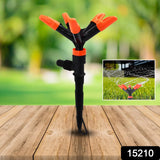 Automatic Garden Sprinkler 360 Degree Rotating Adjustable 5 Arm (1 Pc)