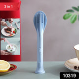 3 in 1 Reusable Spoon, Knife Forks Tableware, Spoon (3 Pcs Set)