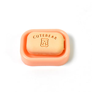 Cute Soap Shaped Erasers With Plastic Case (1 Pc / With Case)