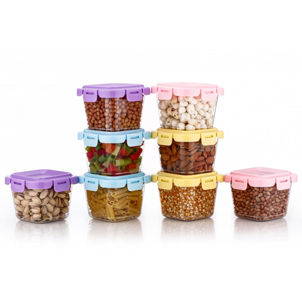 Plastic Food Storage Containers with Lid (4 Pcs Set / 500 ML)