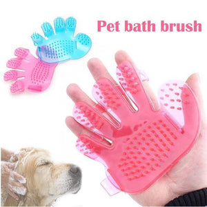 172 Rubber Pet Cleaning Massaging Grooming Glove Brush