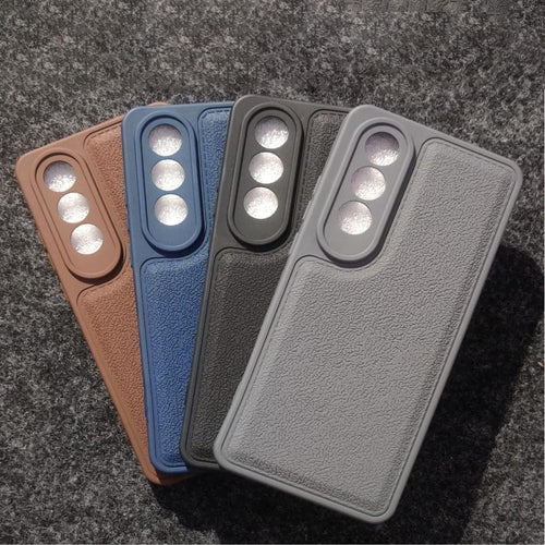 Stitch Leather Hard Case For Redmi