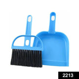 Versatile dustpan and broom set for quick cleanups.