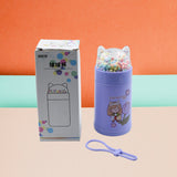 Girl Glass Water Bottle for School with Kid Sparkle Strap Cat Lid Sequins Glitter Glass Cup Birthday Gift Children 350ml (MOQ :- 75 pc)