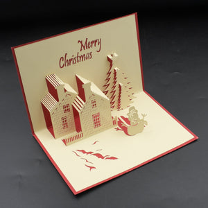 3D Paper Wish Card High Quality Paper Card All Design Card Good Wishing Card  (Birthday , Valentine , love , Christmas Card) (1Pc )