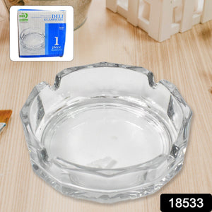 Transparent Ashtray Cigarettes Holder Home Office and Bar Tone Hotel Restaurant Indoor (1 pc)