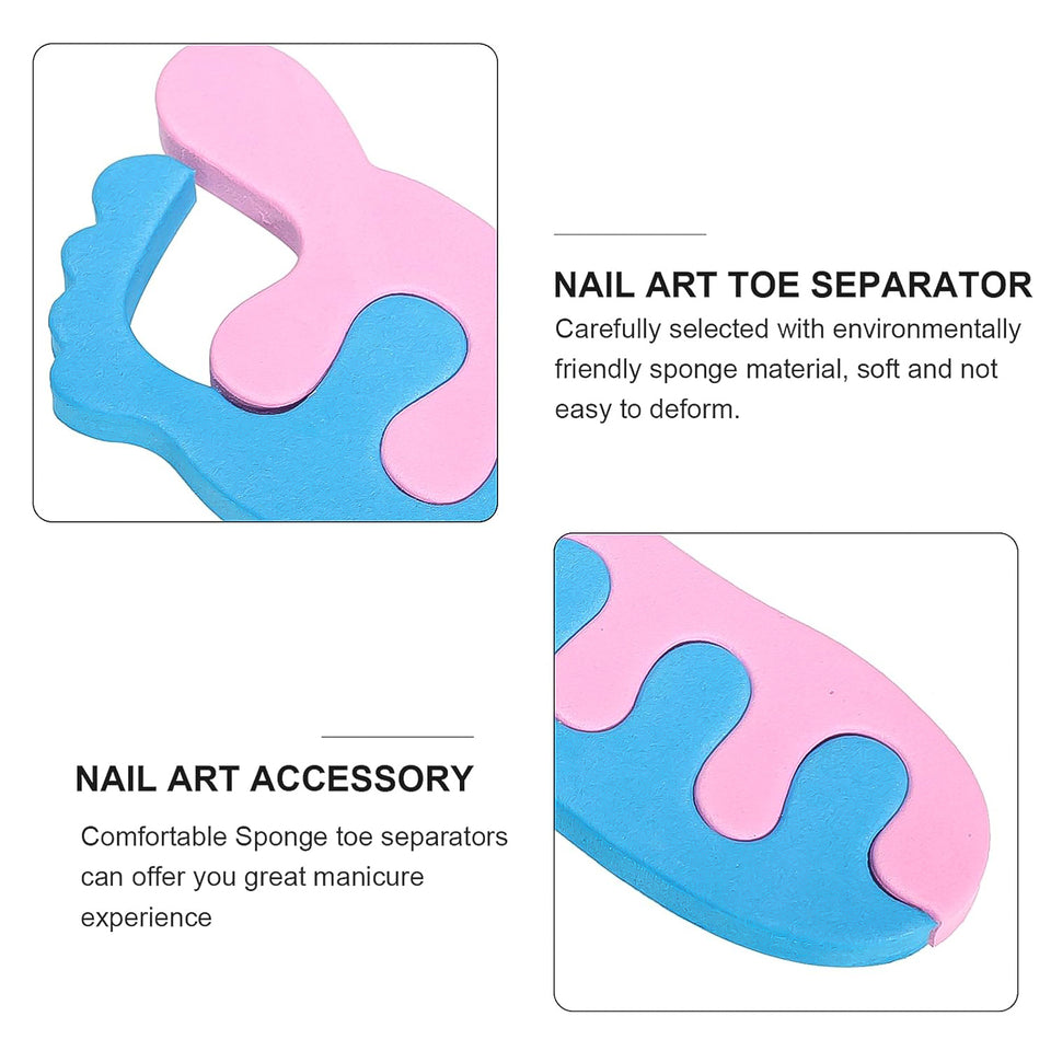 Toe Separators Toe Spacers Sponge Toe Stretcher Pedicures (1 Pair)