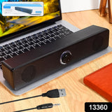 Desktop, Computer Speaker, Wired Plug and Play USB Powered Speaker (1 Pc)