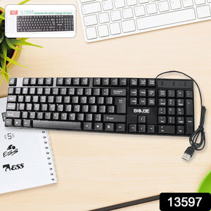 Wired USB Keyboard 104 Keys (1 Pc)