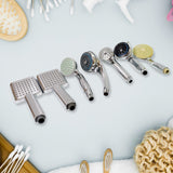 Plastic High Pressure Handheld Shower Head (1 Pc  Mix Design  Size)