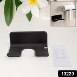 Wall Mounted Hair Dryer Storage Rack With Hook (1 Pc)