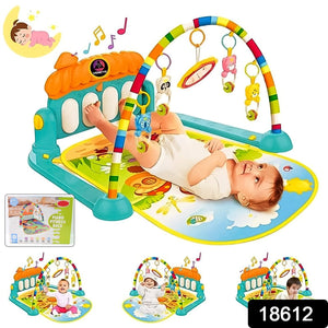 2in1 Baby Kick and Play Piano Gym Mat & Fitness Rack (1 Set)