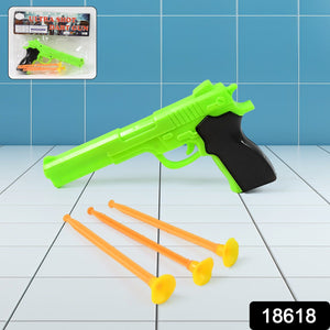 Manual 1 Gun Toys for Kids with 3 Free Soft Suction Dart Bullets / Arrow (1 Set)