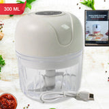 USB Rechargeable Mini Electric Garlic Machine / Chopper (300 Ml / 1 Pc)