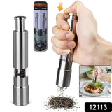 Stainless Steel Thumb Presser Salt and Pepper Grinder (1 Pc)