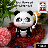 Car Decoration Solar Power Moving Head Panda Statue Creative (1 Pc)