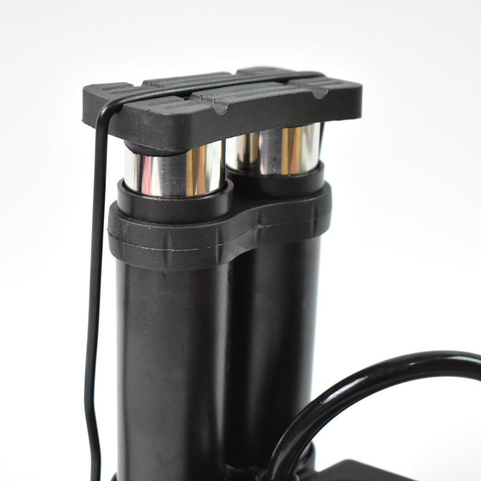 Foot & Portable & High Pressure Double-Cylinder Air Pump (1 Pc)