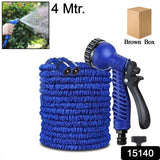 Expandable Magic Garden Hose with Spray Gun, 4 Metre Pipe 7 Spray Modes Nozzle (1 Set)