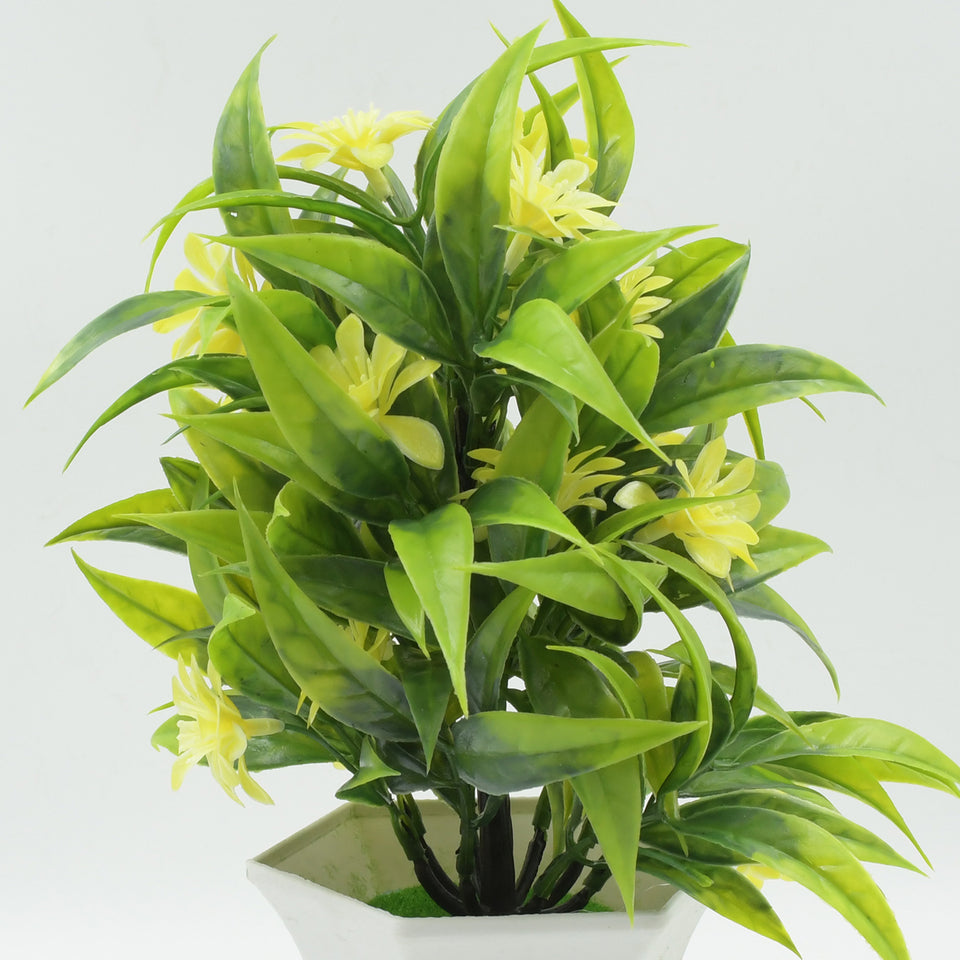 Wild Artificial Flower Plants With Cute Pot  Flower Plant For Home Office Decor  Tabletop And Desk Decoration  Artificial Flower For Balcony Indoor Decor Plants For Living Room (1 Pc)