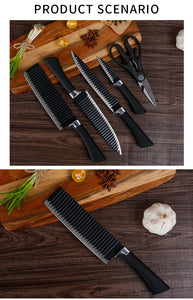 2285 Stainless Steel Knife Set With Chef Peeler And Scissor (6 Pieces)