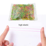 Multicolor Rubber Bands (Elastic & Reusable, Office & Home)