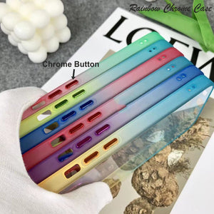 Rainbow Chrome Hard Case For Samsung