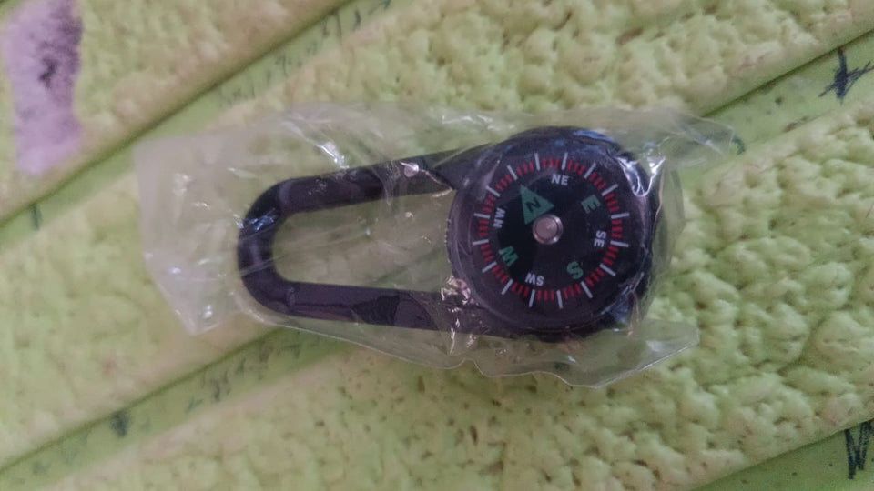 Clip Snap Hook Mini Compass (1 Pc / Mix Design)