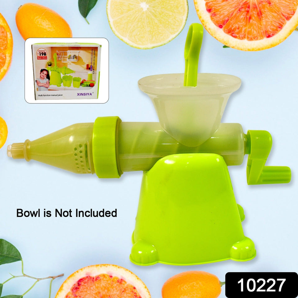 Manual Juicer Modern Plastic Fruit and Vegetable Juicer (1 Pc / Bowl Not Included)