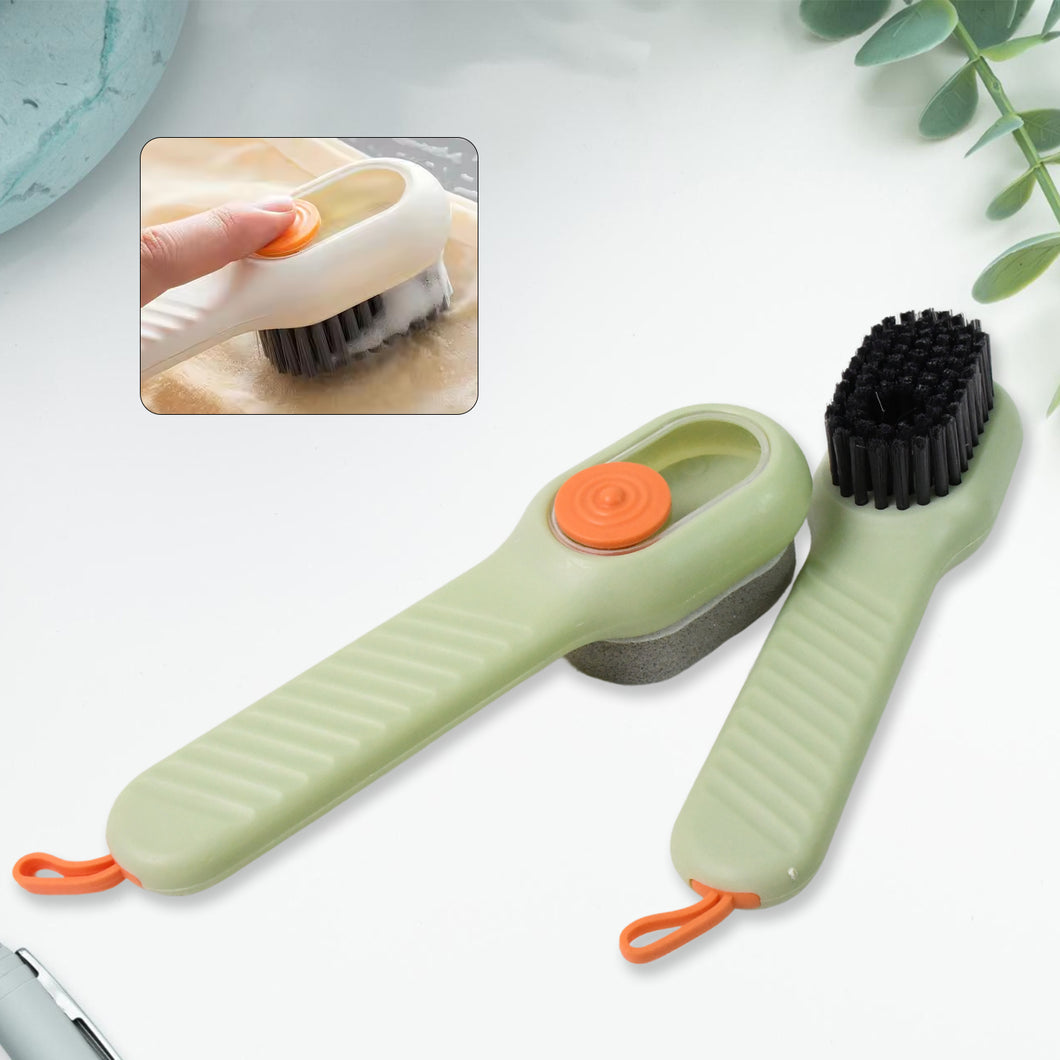 Multifunctional Scrubbing Brush With Liquid  Soap Dispenser (2 Pc Set)