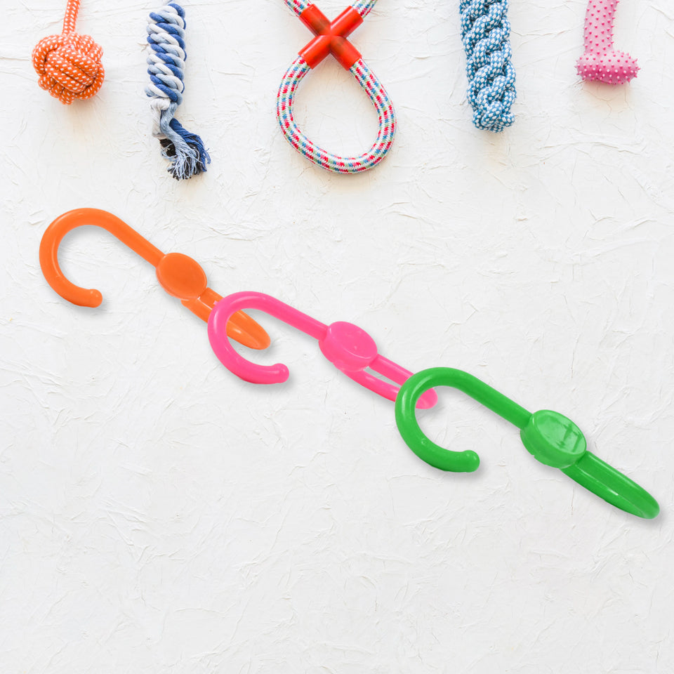 S Shape Plastic Hooks Hanger For Hanging Cloth (3 Pcs Set)